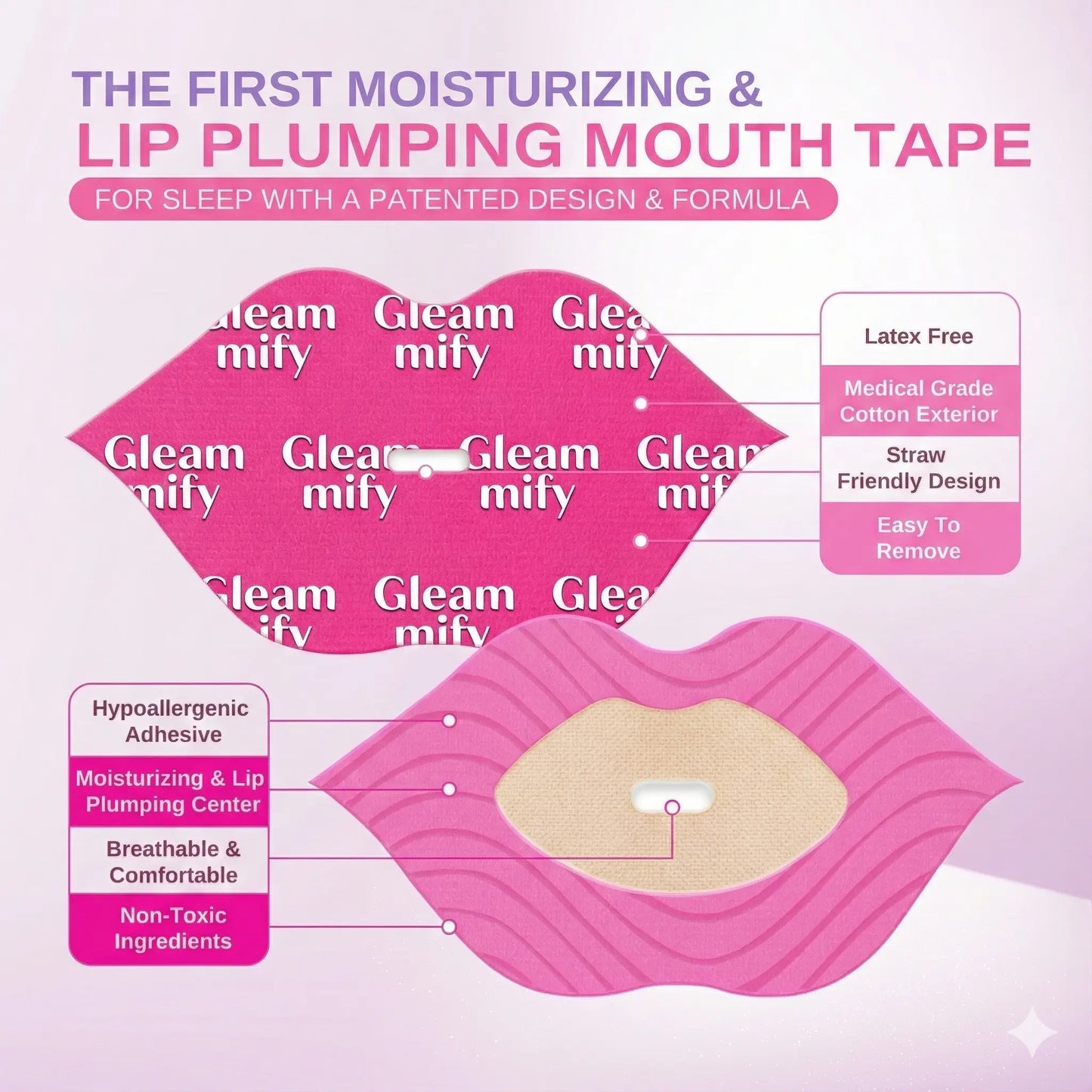 Gleamify Hydrating Collagen Mouth Tape