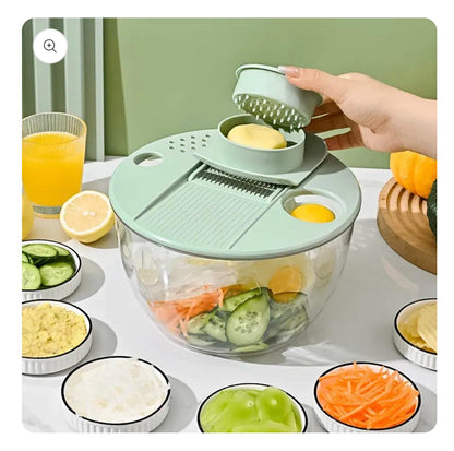 Multifunctional Vegetable Salad Dehydrator and Cutter