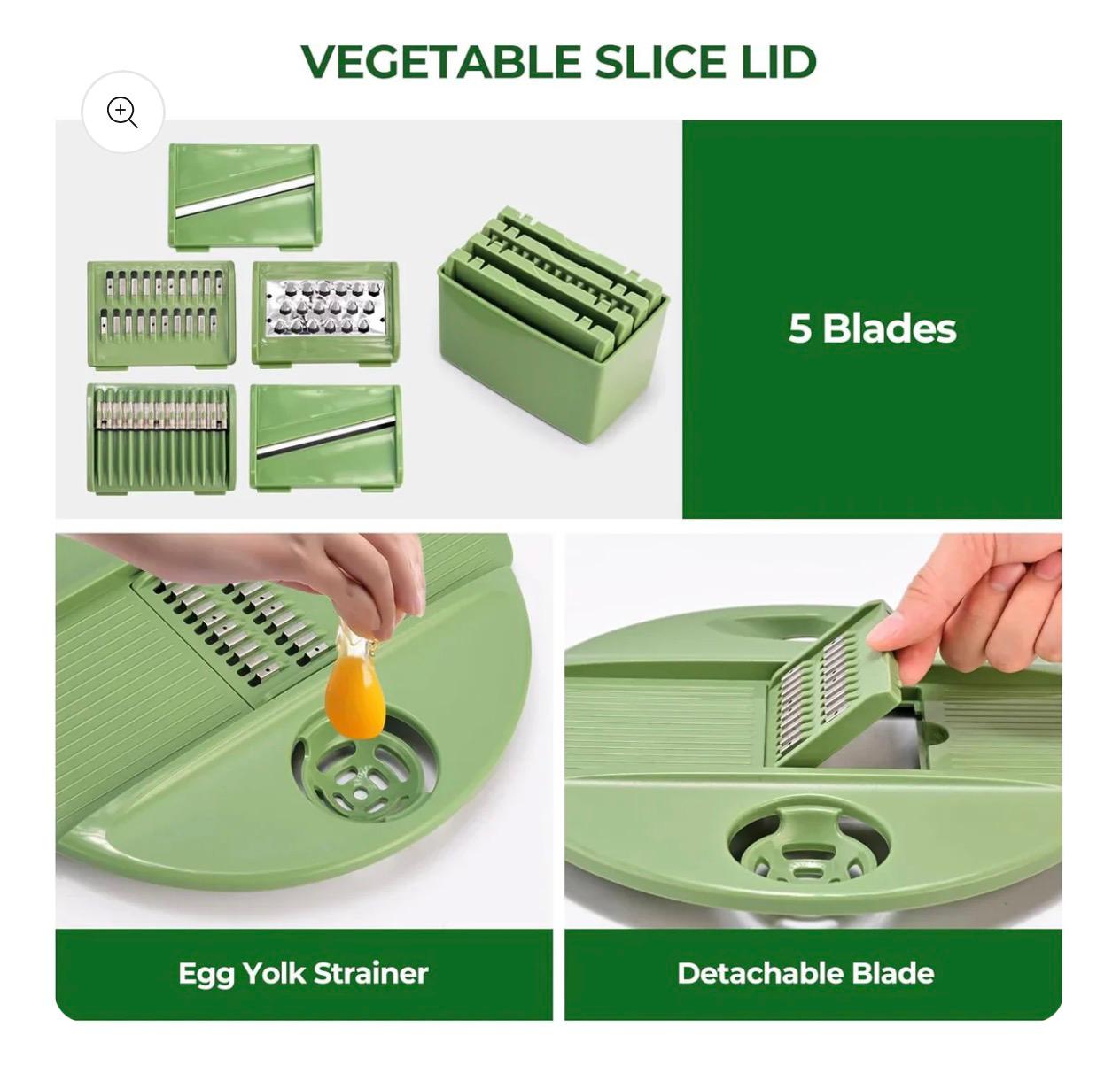 Multifunctional Vegetable Salad Dehydrator and Cutter