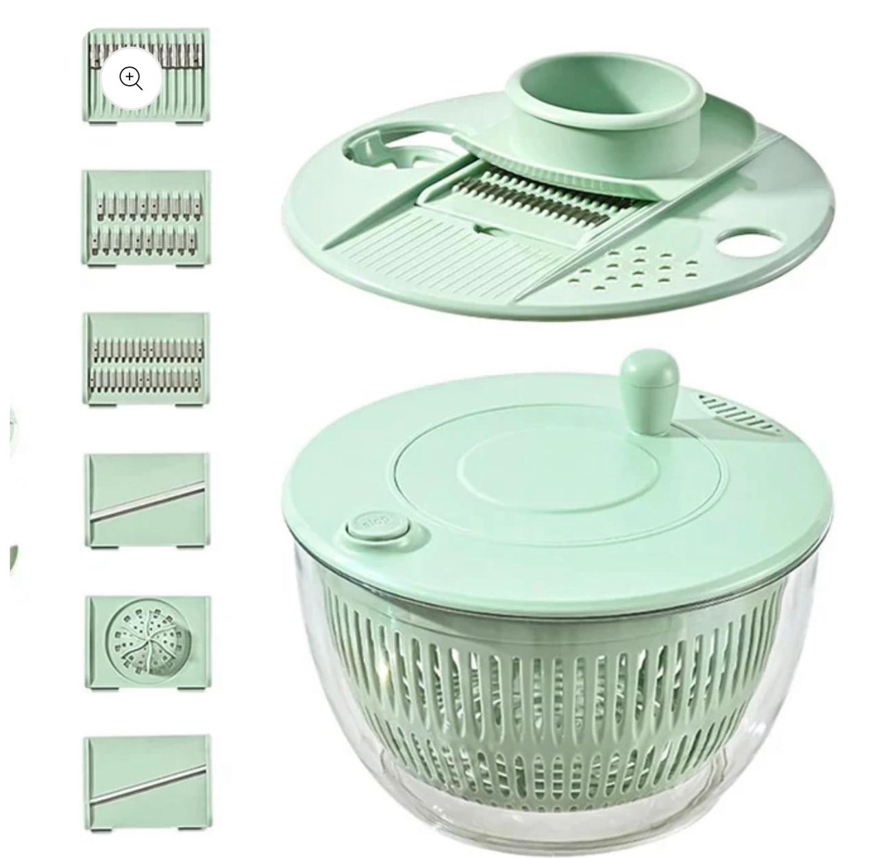 Multifunctional Vegetable Salad Dehydrator and Cutter