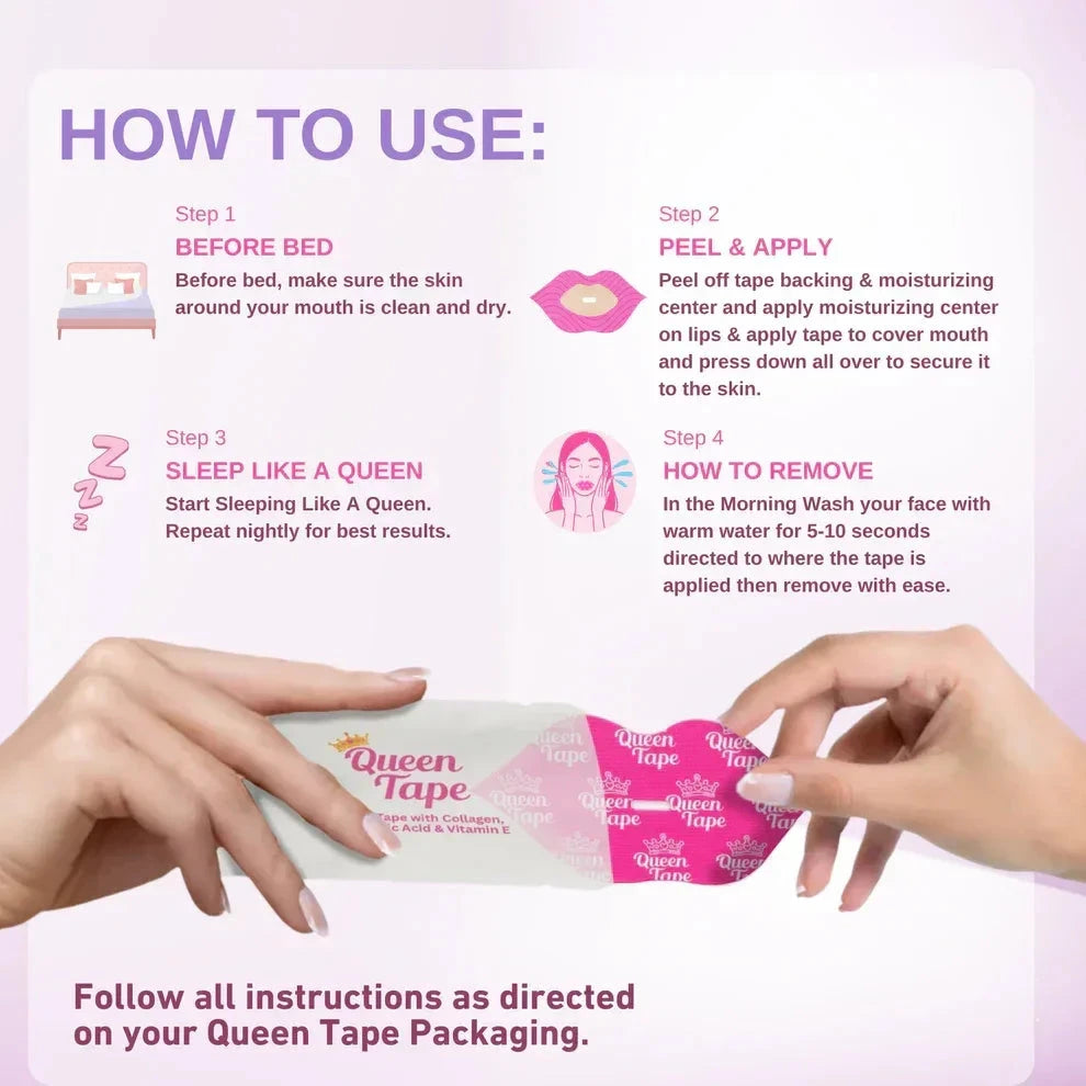 Queen Hydrating Collagen Mouth Tape - Gleamify