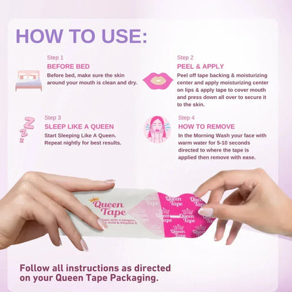 Queen Hydrating Collagen Mouth Tape - Gleamify